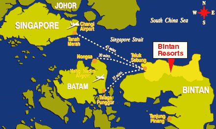 Bintan Ferry: Ferries to Bintan Map